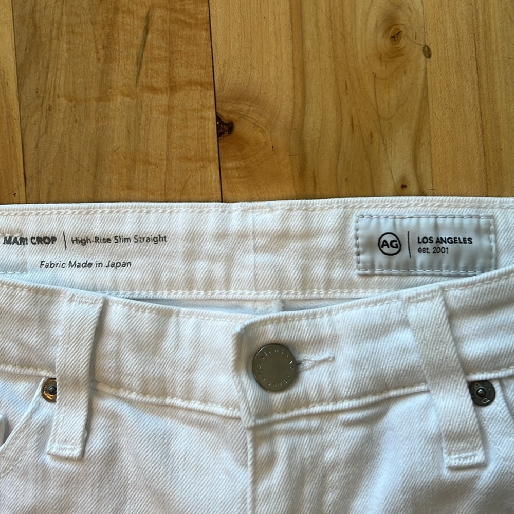 AG Adriano Goldschmied Mari White Jeans, Size 28R - Picture 4 of 12